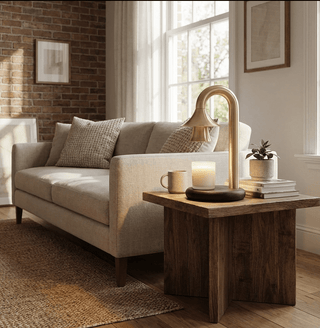 Aurelio Candle Warmer Lamp-Neutral Decor