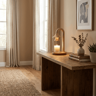 Aurelio Candle Warmer Lamp-Neutral Decor