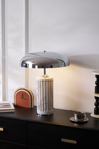 Zenith Lampe de Table en Marbre Moderne