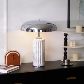 Zenith Lampe de Table en Marbre Moderne