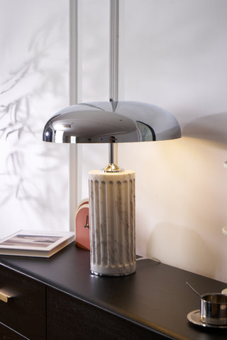 Zenith Lampe de Table en Marbre Moderne