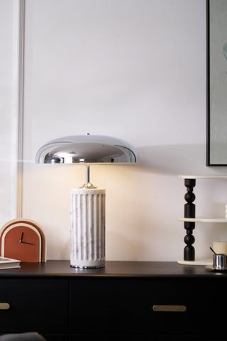 Zenith Lampe de Table en Marbre Moderne