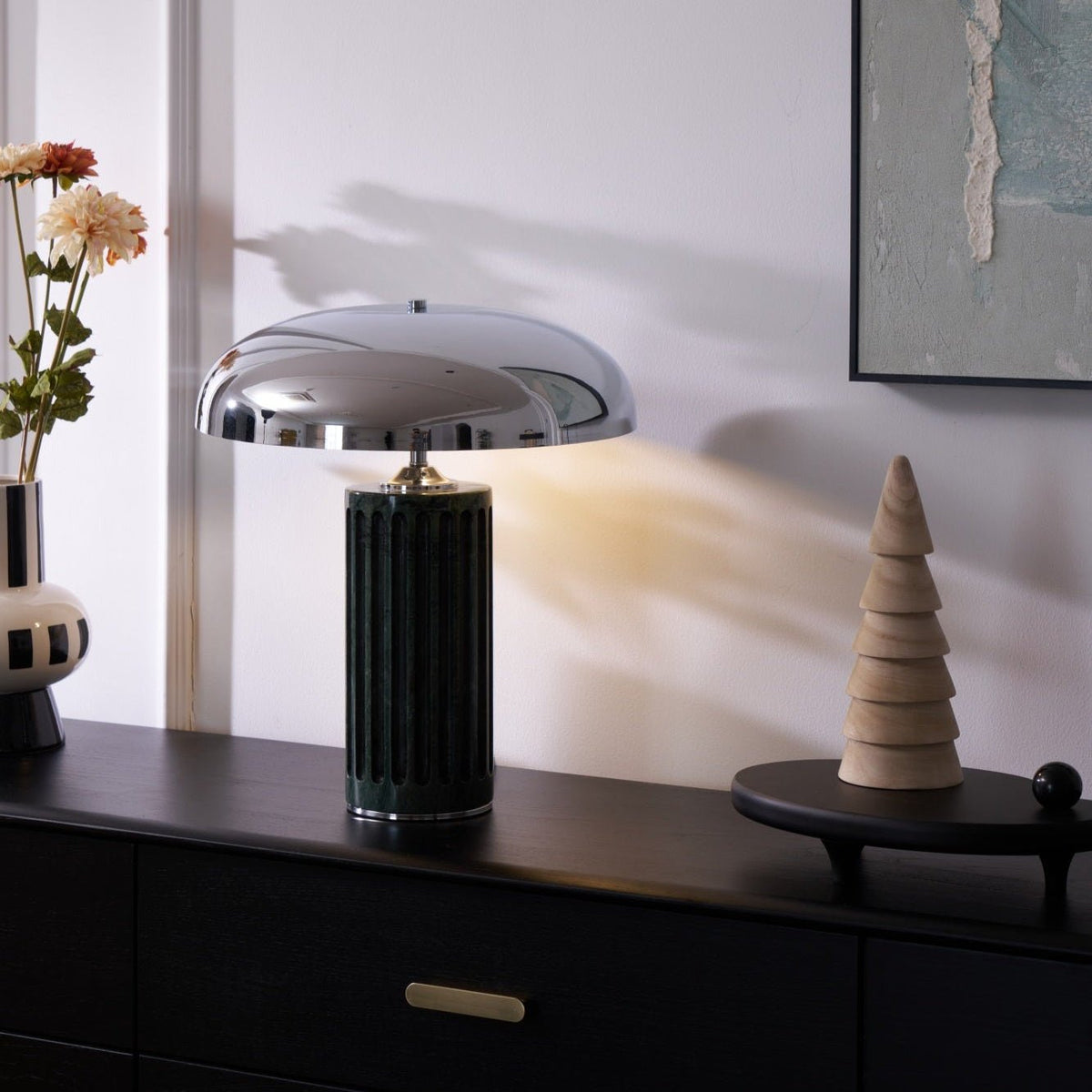 Zenith Lampe de Table en Marbre Moderne