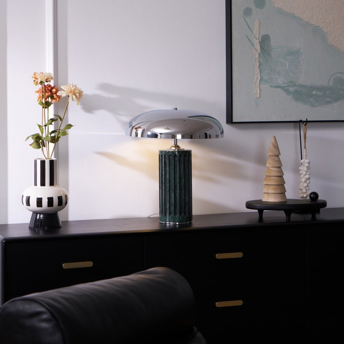 Zenith Lampe de Table en Marbre Moderne