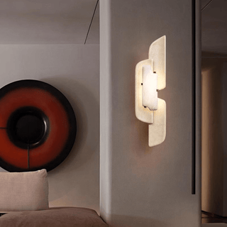 Aurellin Alabaster Sconce-Neutral Decor
