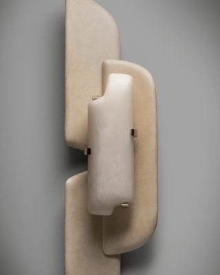 Aurellin Alabaster Sconce-Neutral Decor