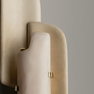 Aurellin Alabaster Sconce-Neutral Decor