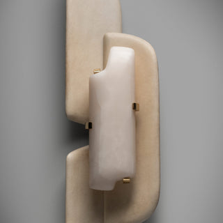 Aurellin Alabaster Sconce-Neutral Decor