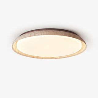 ElvinilaPlafonnier Bord-Rond en Travertin