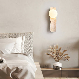 Aureum Moderne Minimaliste Verre Travertin Applique Murale