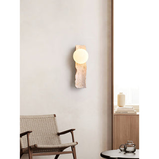Aureum Moderne Minimaliste Verre Travertin Applique Murale