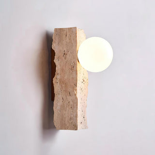 Aureum Moderne Minimaliste Verre Travertin Applique Murale