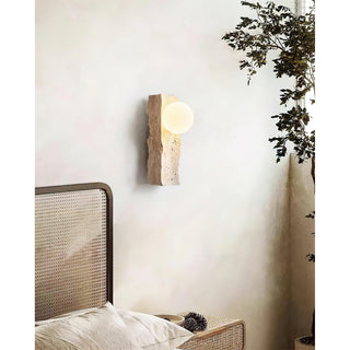 Aureum Moderne Minimaliste Verre Travertin Applique Murale