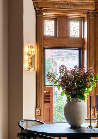 Aurevian Marble Wall Sconce-Neutral Decor