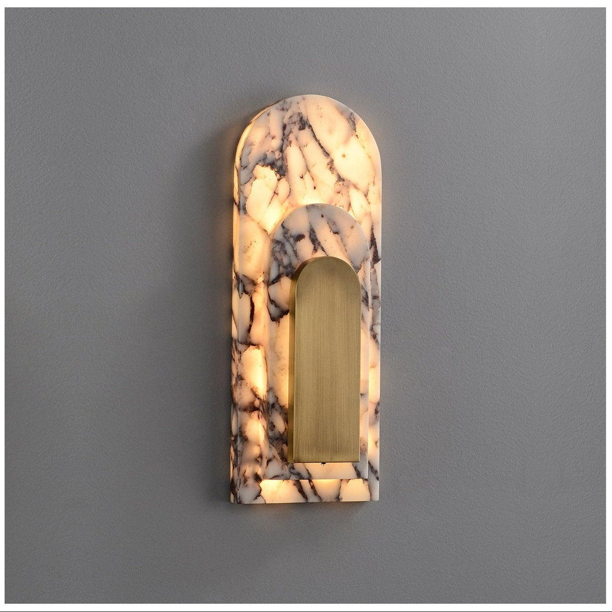 Aurevian Marble Wall Sconce-Neutral Decor