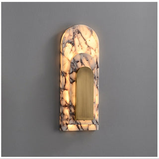 Aurevian Marble Wall Sconce-Neutral Decor