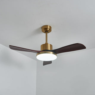 Xen Plafonnier Ventilateur Moderne en Bois