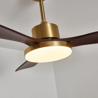 Xen Plafonnier Ventilateur Moderne en Bois