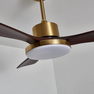 Xen Plafonnier Ventilateur Moderne en Bois