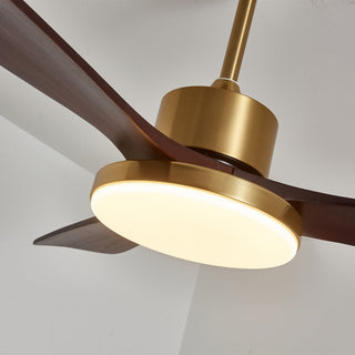 Xen Plafonnier Ventilateur Moderne en Bois