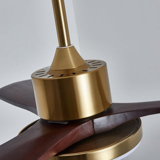 Xen Plafonnier Ventilateur Moderne en Bois