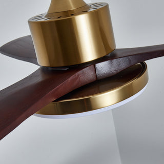 Xen Plafonnier Ventilateur Moderne en Bois