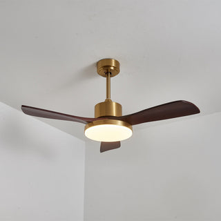 Xen Plafonnier Ventilateur Moderne en Bois