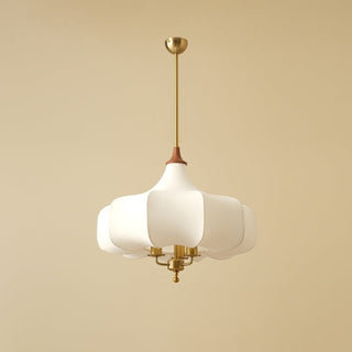 Fioren Tissu Bois Pendentif Lumière
