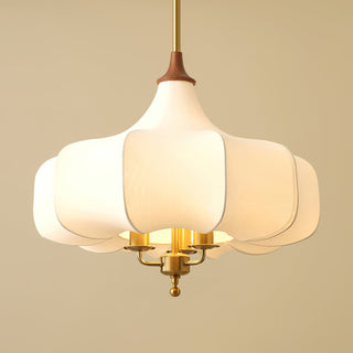 Fioren Tissu Bois Pendentif Lumière