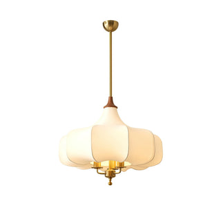 Fioren Tissu Bois Pendentif Lumière