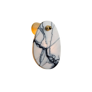 Norduvys Moderne Luxuriouse Métal Marbre Applique Murale