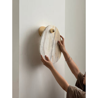 Norduvys Moderne Luxuriouse Métal Marbre Applique Murale