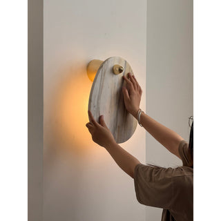 Norduvys Moderne Luxuriouse Métal Marbre Applique Murale