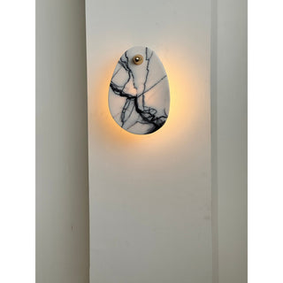 Norduvys Moderne Luxuriouse Métal Marbre Applique Murale