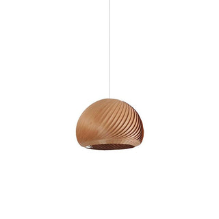 Spiral Lampe Suspension en Bois Vintage