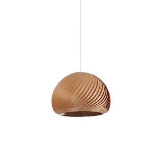 Spiral Lampe Suspension en Bois Vintage