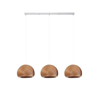 Spiral Lampe Suspension en Bois Vintage
