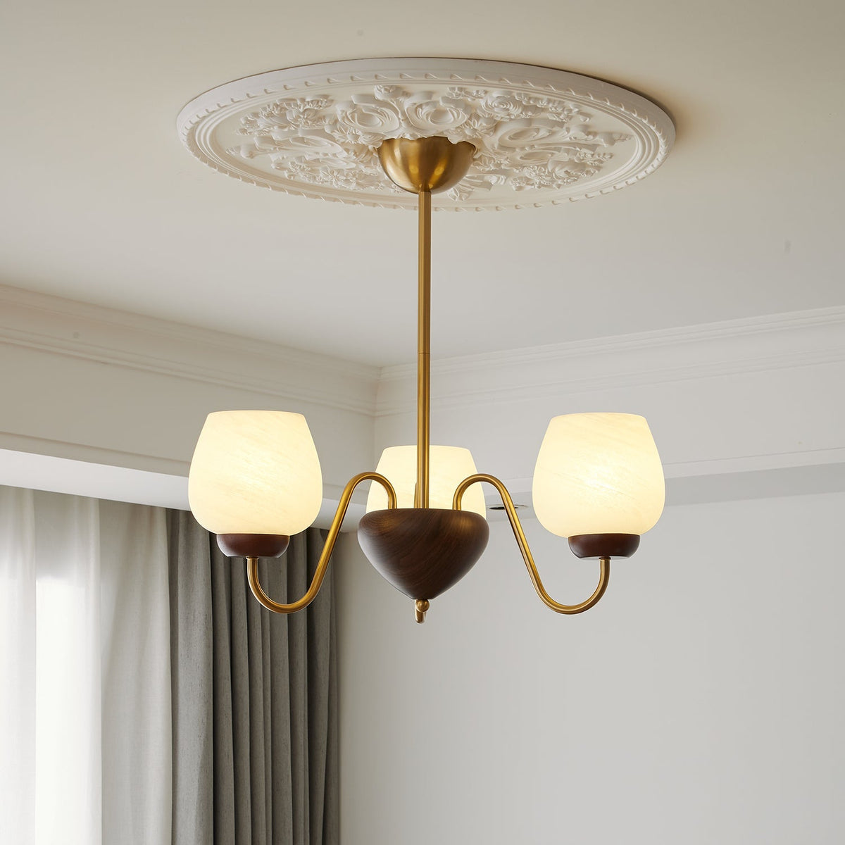 Sytheiel Lustre Bois Verre Premium Élégance