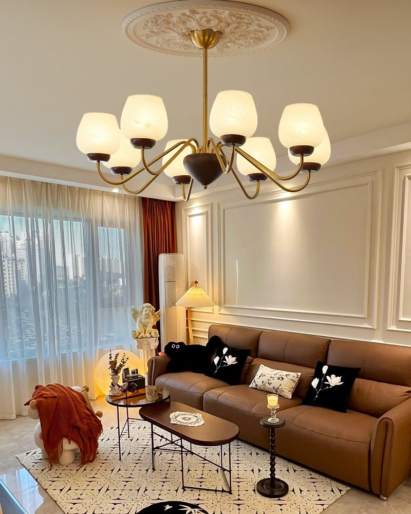 Sytheiel Lustre Bois Verre Premium Élégance