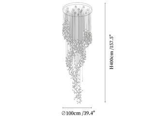 Torrent Cascade Chandelier-Neutral Decor