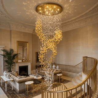 Aurum Cascade Chandelier-Neutral Decor