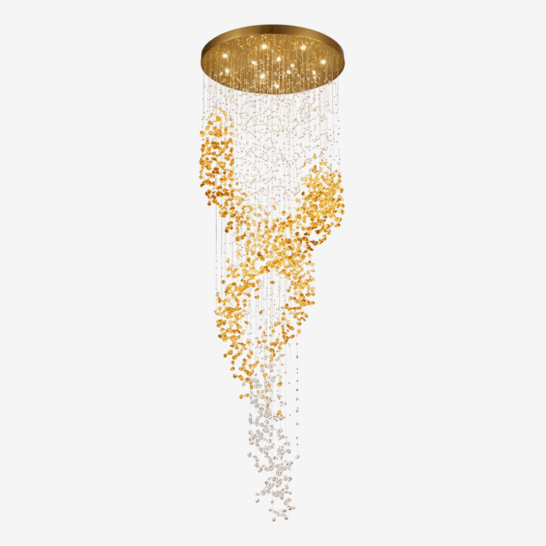 Aurum Cascade Chandelier-Neutral Decor