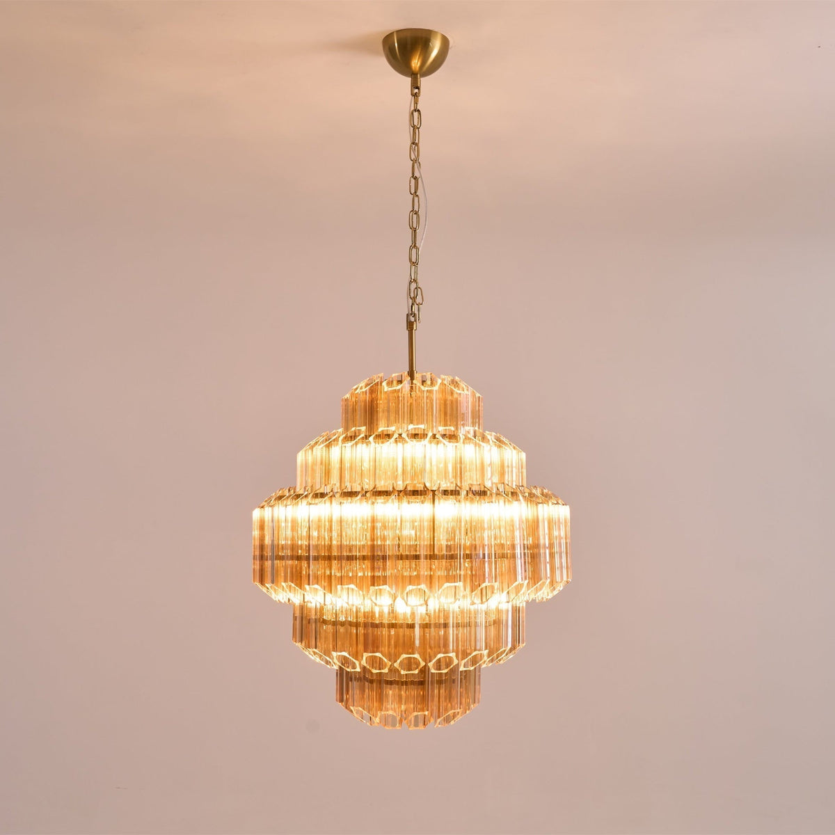 Lucuna Lustre Aurum Cascade en Verre de Murano