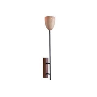 Kvennuvyo Moderne Minimaliste Noyer Métal Bois Applique Murale