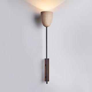 Kvennuvyo Moderne Minimaliste Noyer Métal Bois Applique Murale