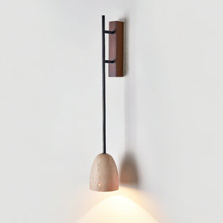 Kvennuvyo Moderne Minimaliste Noyer Métal Bois Applique Murale