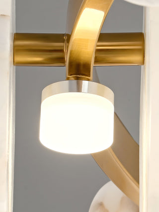 Ostruvys Postmodern Luxe Laiton Albâtre Lustre
