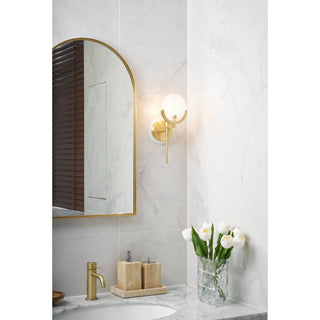 Ljomuvyo Moderne Minimaliste Laiton Albâtre Applique Murale