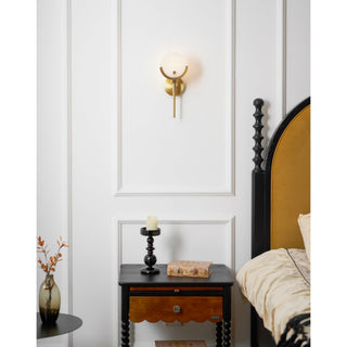 Zavarara Applique Murale Sphère Albâtre