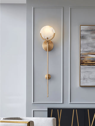 Ljomuvyo Moderne Minimaliste Laiton Albâtre Applique Murale